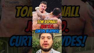 TOM ASPINALL JUST KNOCKED OUT CURTIS BLAYDES IN ROUND 1trending youtubeshorts youtube shorts [upl. by Auqinehs]