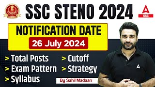 SSC Steno 2024 Vacancy  SSC Stenographer 2024 Notification Syllabus Exam Pattern Cut Off [upl. by Philbert]