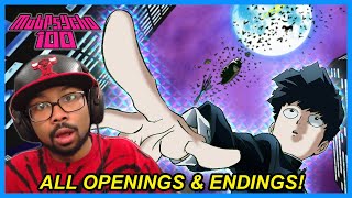 SHOULD I WATCH MOB PSYCHO 100  First Time Reaction to ALL Mob Psycho 100 Openings amp Endings [upl. by Mendoza]