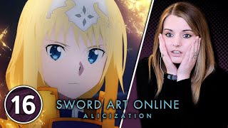 Kirito VS Alice  Sword Art Online Alicization Episode 16 Reaction [upl. by Weatherley]