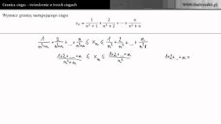 Oblicz granicę ciągu  twierdzenie o 3 ciągach  przykład 4 [upl. by Ytissahc202]