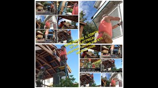 1028 DAY 2 PART 1 OF 3 CONTN INSTALLATION OF ELECTRICAL MULTI OUTLET CEILING FANS [upl. by Tybi]