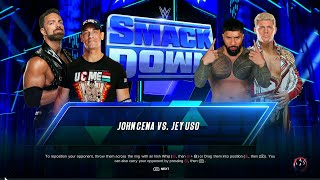 quotWWE 2K23 John Cena vs Jey Uso  Cenation vs The Uso Penitentiaryquot [upl. by Korenblat]