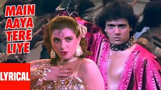 Main Aaya Tere Liye Lyrical Video  Ilzaam  Bappi Lahiri  Govinda [upl. by Blanc533]