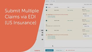 Submit Multiple Claims via EDI US Insurance [upl. by Sivraj]