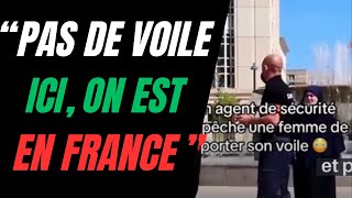 UN AGENT DE SÉCURITÉ S’EN PREND À UNE FEMME VOILÉE ET À SES FRÈRES [upl. by Eillime105]