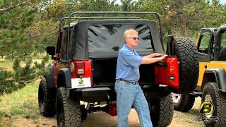 Bestop HighRock 4x4 Tire Carrier Review [upl. by Retrop141]