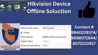 How To Solve HIKVISION OFFLINE Issue I Hikvision Device shows offline problem solution [upl. by Caralie274]