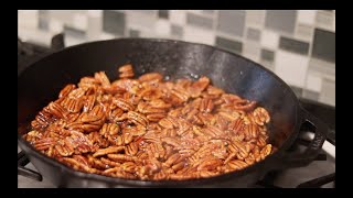 Quick and Easy Candied Pecan Recipe  Southern Holiday Treat  Jessica Nichole [upl. by Ainslie]