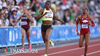 Kendall Ellis POWERS to 400m finals win clinches spot on US Olympic Team  NBC Sports [upl. by Charlean867]