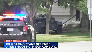 Schaumburg standoff ends with alleged shooter in custody [upl. by Atteuqcaj]