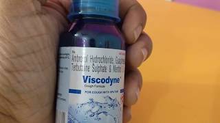 Viscodyne syrup for wet cough uses side effects complications [upl. by Attiuqahs221]