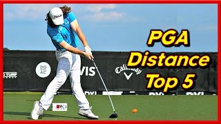 PGA Distance Top 5 Powerful Swings amp Slow MotionsㅣCameron ChampㅣRory McilroyㅣJon Rahm [upl. by Bollen431]