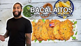 Bacalaitos  Puerto Rican Cod Fish Fritters [upl. by Tsirc]