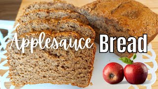 Applesauce Bread Recipe  Super Easy Quick Bread Recipe [upl. by Gasper175]