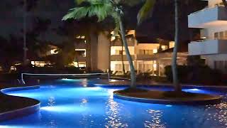 Dominican Republic  Punta Cana  Occidental Punta Cana  POV  Night Walk throughout the compound [upl. by Inanuah]