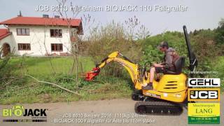 JCB 8010  BIOJACK 110 Fällgreifer DEMO  Lang Machinery [upl. by Seema]