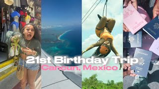 My 21st Birthday Trip to Cancun Mexico 🇲🇽  Girls Trip  Yatch Cenotes ATVs Zipline amp More [upl. by Sidnee]