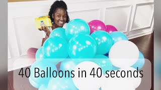 Bunch O Balloons Self Sealing Balloons  Review  Shocking Results Blow 40 balloons in 40 seconds [upl. by Hamachi788]