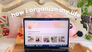 how i organize my life notion tour  free template [upl. by Eelaroc779]