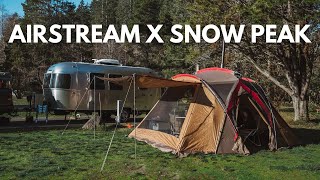 Airstream x Snow Peak Hot Tent Camping with Friends  Living Shell  Jikaro  IGT  Basecamp  Bambi [upl. by Oirasor]