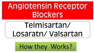 Angiotensin Receptor Blockers ARBs  Telmisartan Valsartan Losartan Mode of Action [upl. by Lienaj]