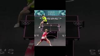 Felix Lebrun vs Lin YunJu best point paris2024 tabletennis felixlebrun wtt olympic pingpong [upl. by Yekim]