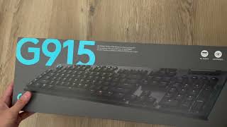 Unboxing and Review Logitech G915 LIGHTSPEED Wireless RGB Mechanical Gaming Keyboard [upl. by Merchant249]