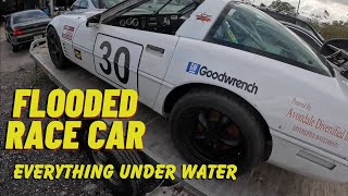 Engine Seized Flood Car Corvette Race Car [upl. by Houghton]