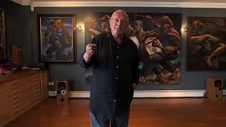 Steven Berkoff on the art of Peter Howson [upl. by Dlnaod]