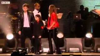 Michael Jacksons Children At Tribute Concert In England 1082011 [upl. by Hplodnar]