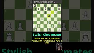 Stylish Checkmates Wordsworth Donisthorpe vs Mundell 1892  Stylish checkmate with pawn and bis [upl. by Ahsias300]