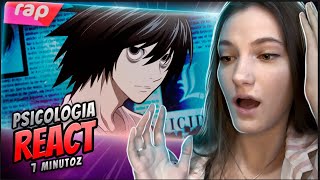 Psicologia REACT RAP DO L Death Note  7mz [upl. by Lavud]