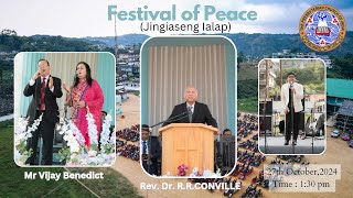 Jowai Presbyterian Church II Festival of Peace II Rev Dr R R Conville II 0130pm Service [upl. by Lorry679]