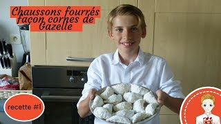 RECETTE 1 Chaussons fourrés façon corne de gazelle [upl. by Gabrila]