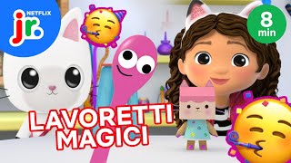 8 minuti di LAVORETTI con La casa delle bambole di GABBY 👩‍🎨🎨 Netflix Jr Italia [upl. by Analli3]