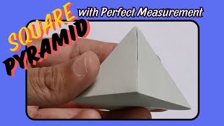 Square Pyramid 3D Model with Paper Maths Shapes Model Maths ProjectActivity Mathematics Maths [upl. by Ahsitram]