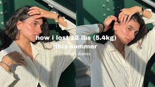 how i lost 12 lbs 54 kg this summer [upl. by Repsihw]