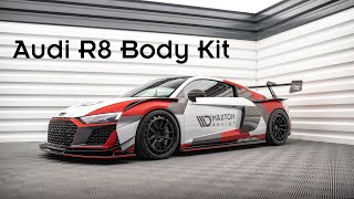 Audi R8 Race Body Kit  Maxton Design splitters  Maxtonized [upl. by Cam]