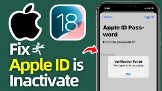 How to Fix Verification Failed This Apple ID is Not Active Easy Tutorial [upl. by Amar]