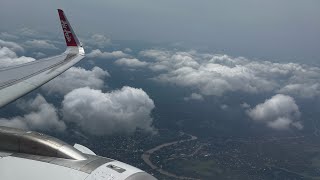 Air Asia flight landing in Cochin International Airport flight airasia sky flying bengaluru [upl. by Teage]