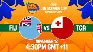 Fiji v Tonga  Full Basketball Game  FIBA U15 Womens Oceania Cup 2024 [upl. by Bohon]