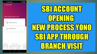 SBI NEW ACCOUNT OPENING PROCESS WITH BRANCH VISIT ll Yono Sbi [upl. by Annayat]