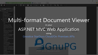 How to display PDF and Office documents in your ASPNET Web Application MVC using StarDocs [upl. by Medin]