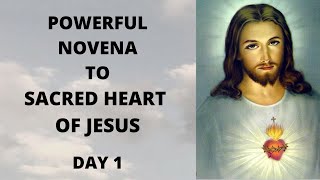 NOVENA TO THE SACRED HEART OF JESUS Day 1 POWER OF PRAYER [upl. by Nylesaj]