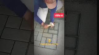 Easy way to make paving stones✅✅✅ простой способ сделать брусчатки stone easy shorts recommended [upl. by Dranal961]