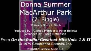 Donna Summer  MacArthur Park 7quot Single LYRICS SHM quotOn the Radio Greatest Hits I amp IIquot 1979 [upl. by Oflodur681]