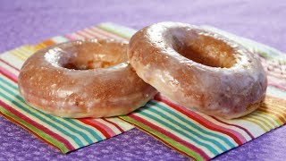 Healthier Oven Baked Doughnuts  Glazed Donuts [upl. by Prochoras]