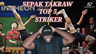 American React To Top 5 Sepak Takraw ● Striker ● 20152016  HD [upl. by Boylan]