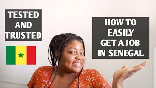 HOW IVE BEEN GETTING JOBS IN SENEGAL  HOW TO GET A JOB IN SENEGAL AGBATA UYO [upl. by Lana]